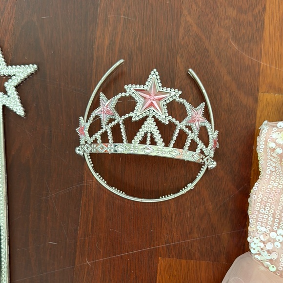 Wicked Glinda Costume- Pink Princess Dress with Accessories - Picture 2 of 16